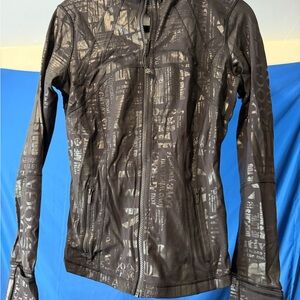 RARE BRAND NEW WITH RIP TAG Lululemon Black Shine Word Mark Define Jacket 8